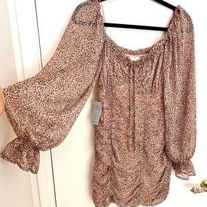 Lush print dress size small, NWT